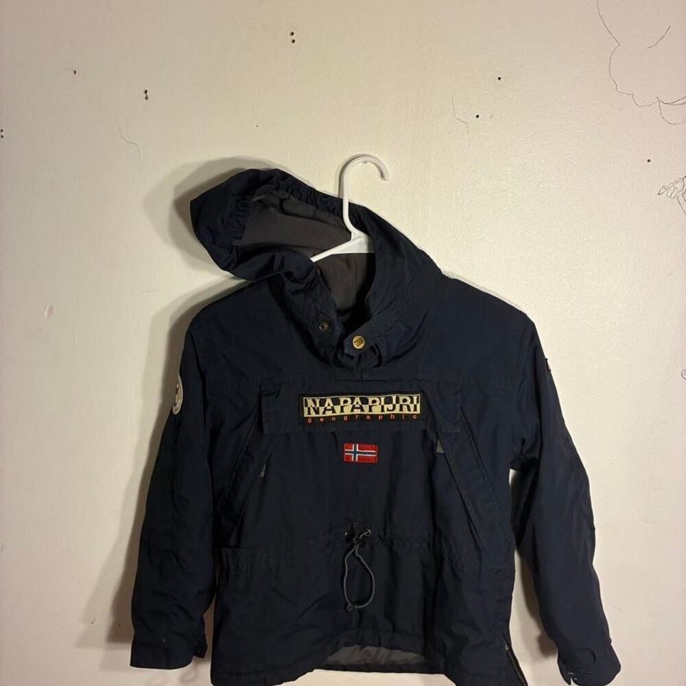 Napapijri Men's Navy and Blue Jacket
